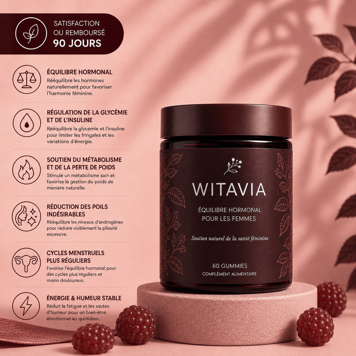 Gummies Witavia — complément alimentaire pour femmes