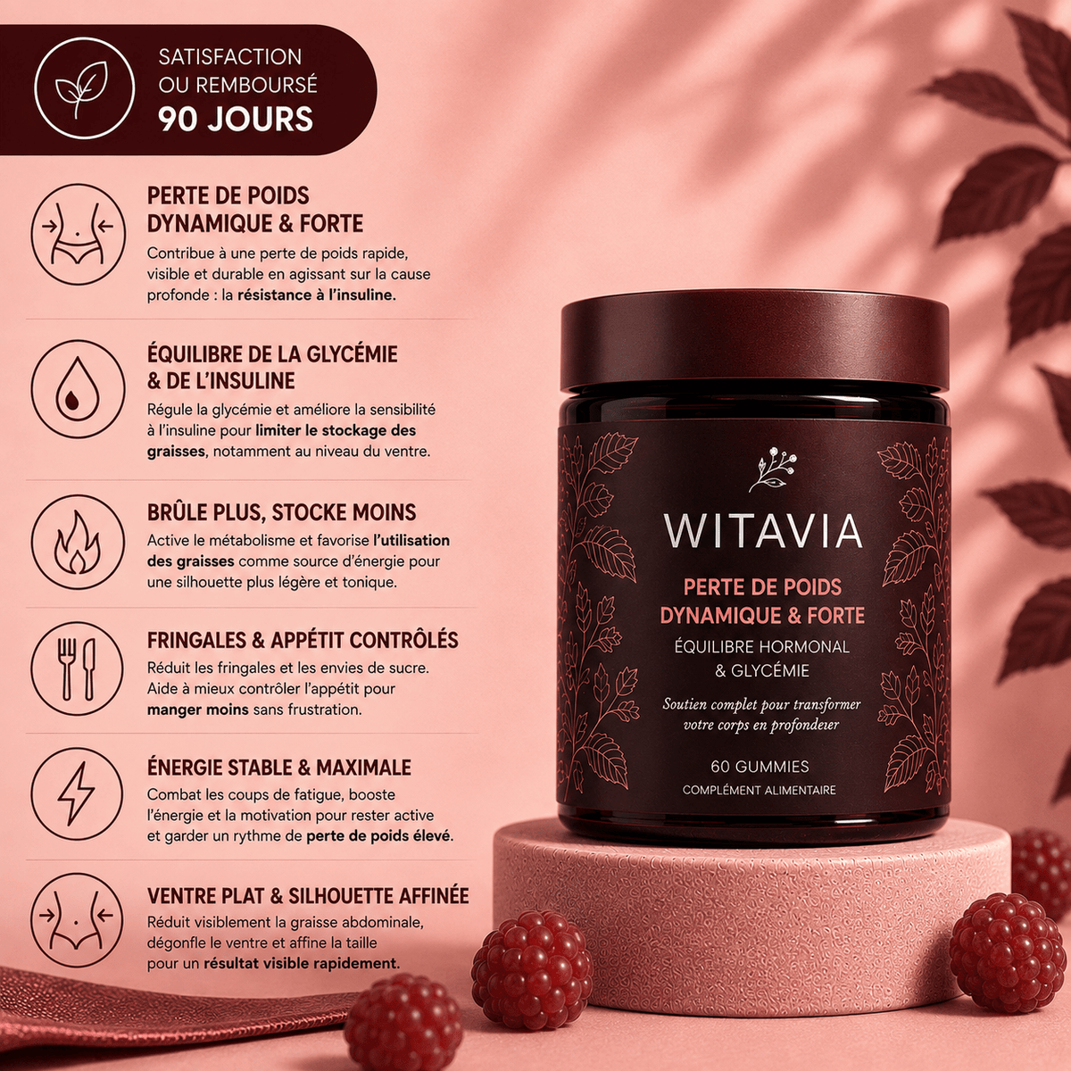 Gummies Poils du Visage & Peau - Complément alimentaire - Witavia